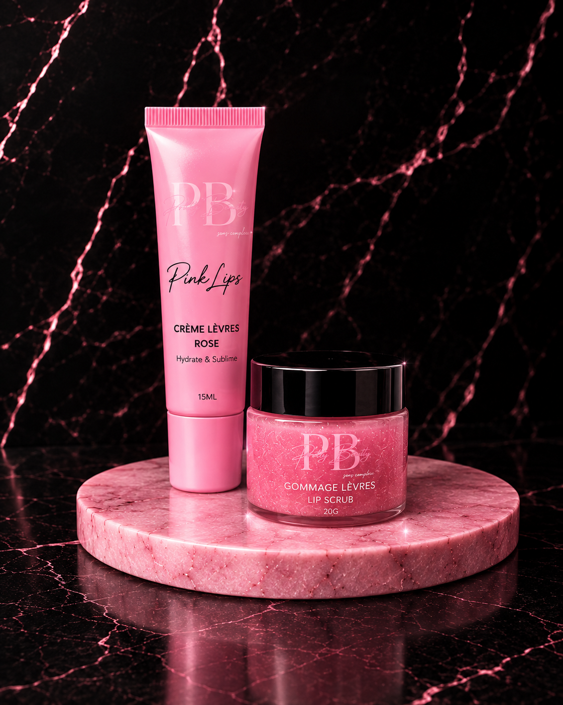 DUO GOMMAGE & CRÈME LÈVRE ROSE
